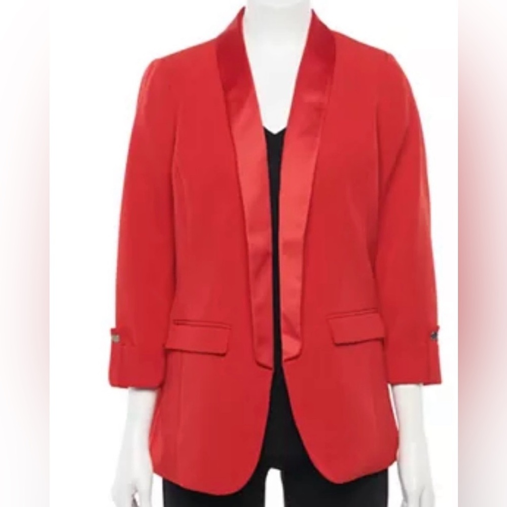 Women’s Red Boyfriend Blazer NWT